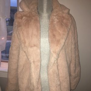Furry pink jacket